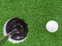 Artificial Turf Golf Greens Installation in La Jolla, Putting Greens Turf Company